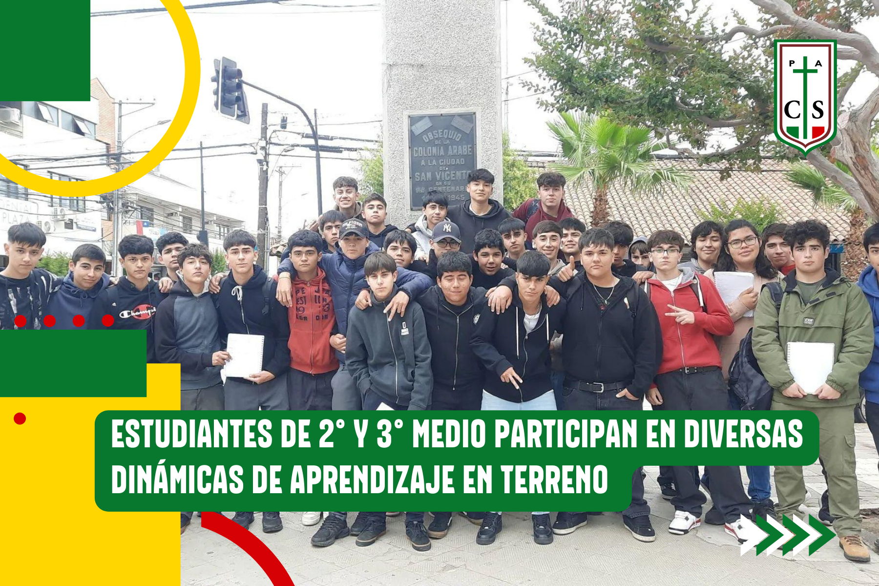 ESTUDIANTES DE 2° Y 3° MEDIO PARTICIPAN EN DIVERSAS DINÁMICAS DE APRENDIZAJE EN TERRENO