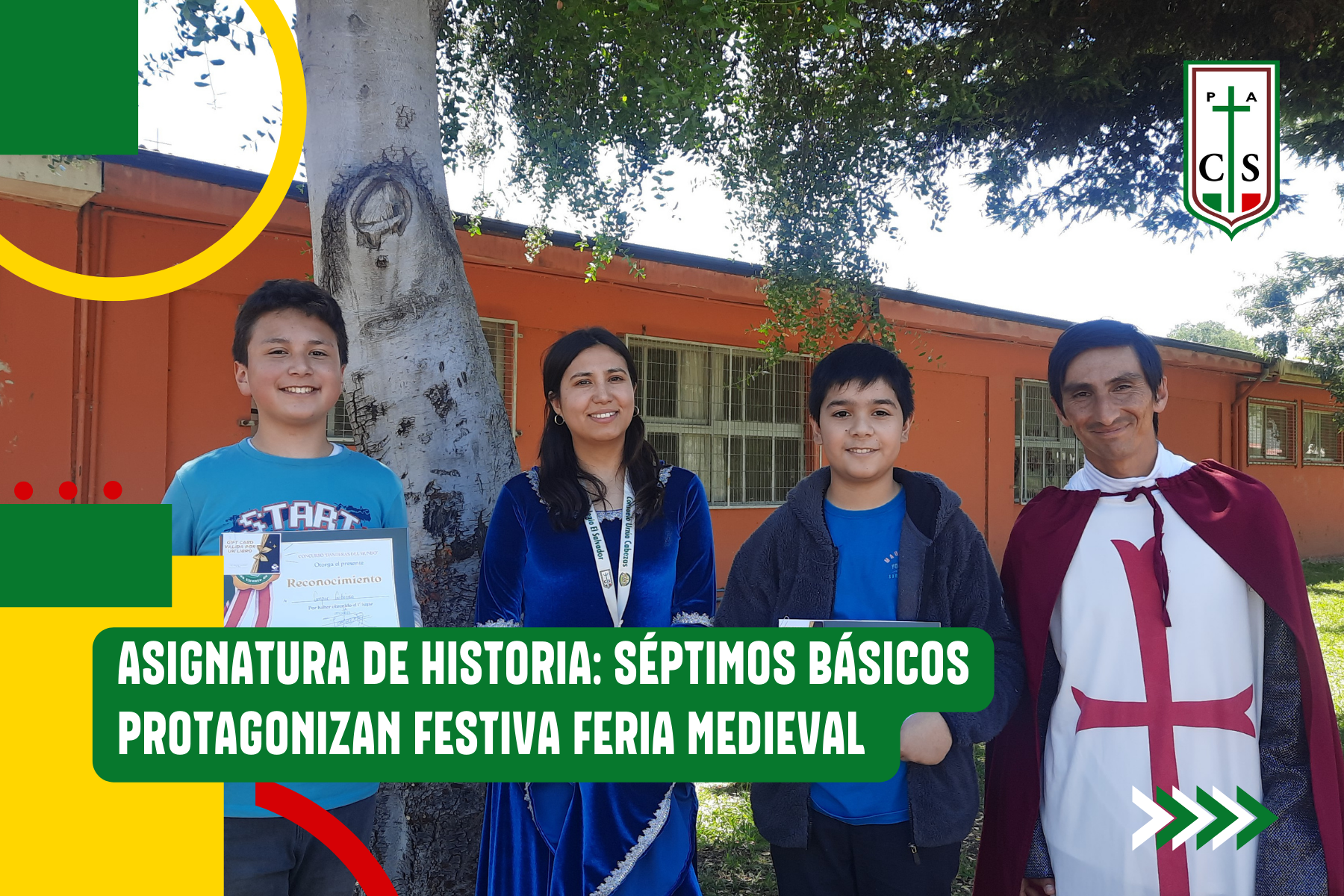 ASIGNATURA DE HISTORIA: SÉPTIMOS BÁSICOS PROTAGONIZAN FESTIVA FERIA MEDIEVAL