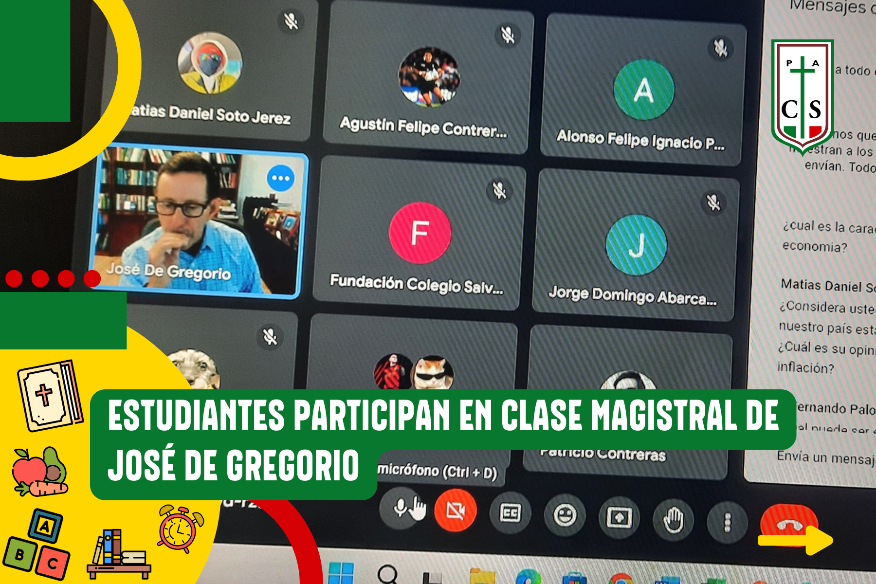 ESTUDIANTES PARTICIPAN EN CLASE MAGISTRAL DE JOSÉ DE GREGORIO