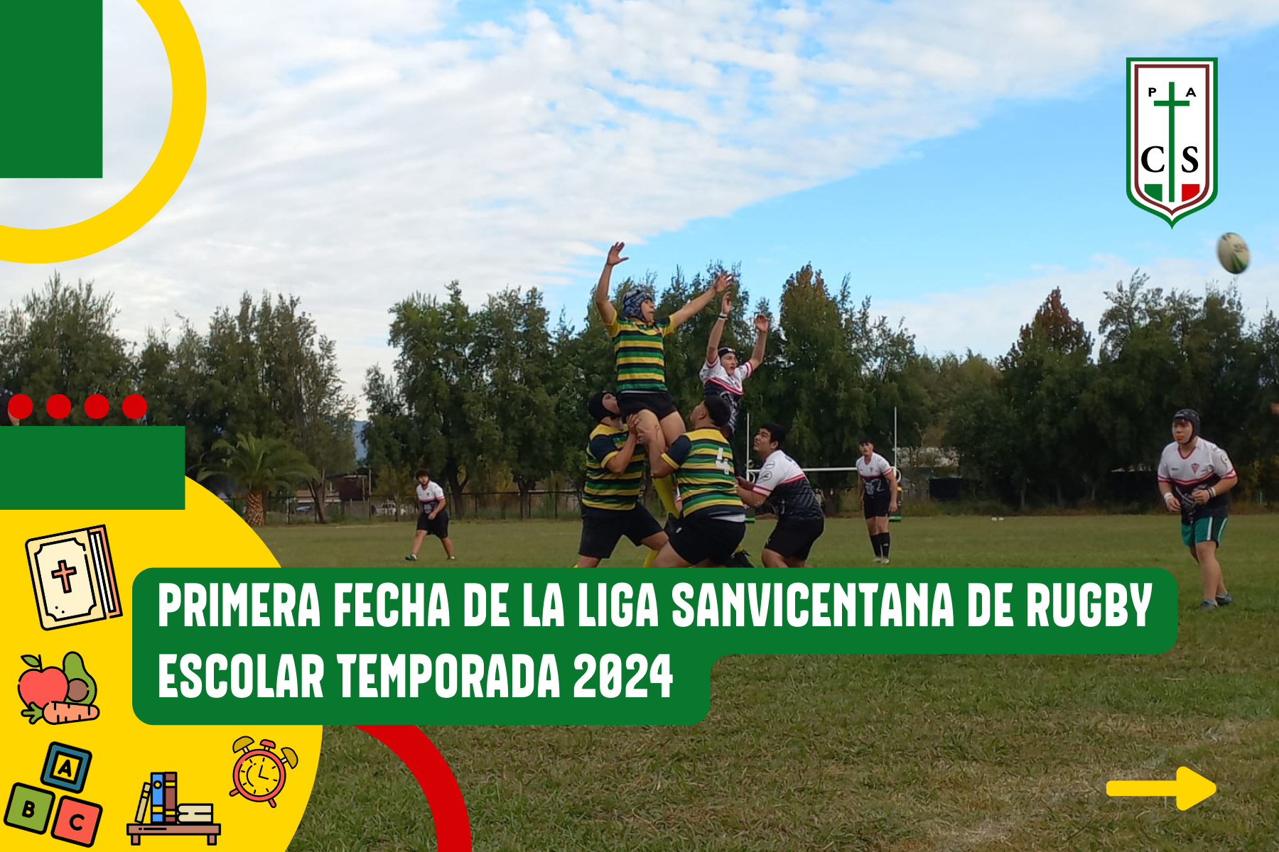PRIMERA FECHA DE LA LIGA SANVICENTANA DE RUGBY ESCOLAR TEMPORADA 2024