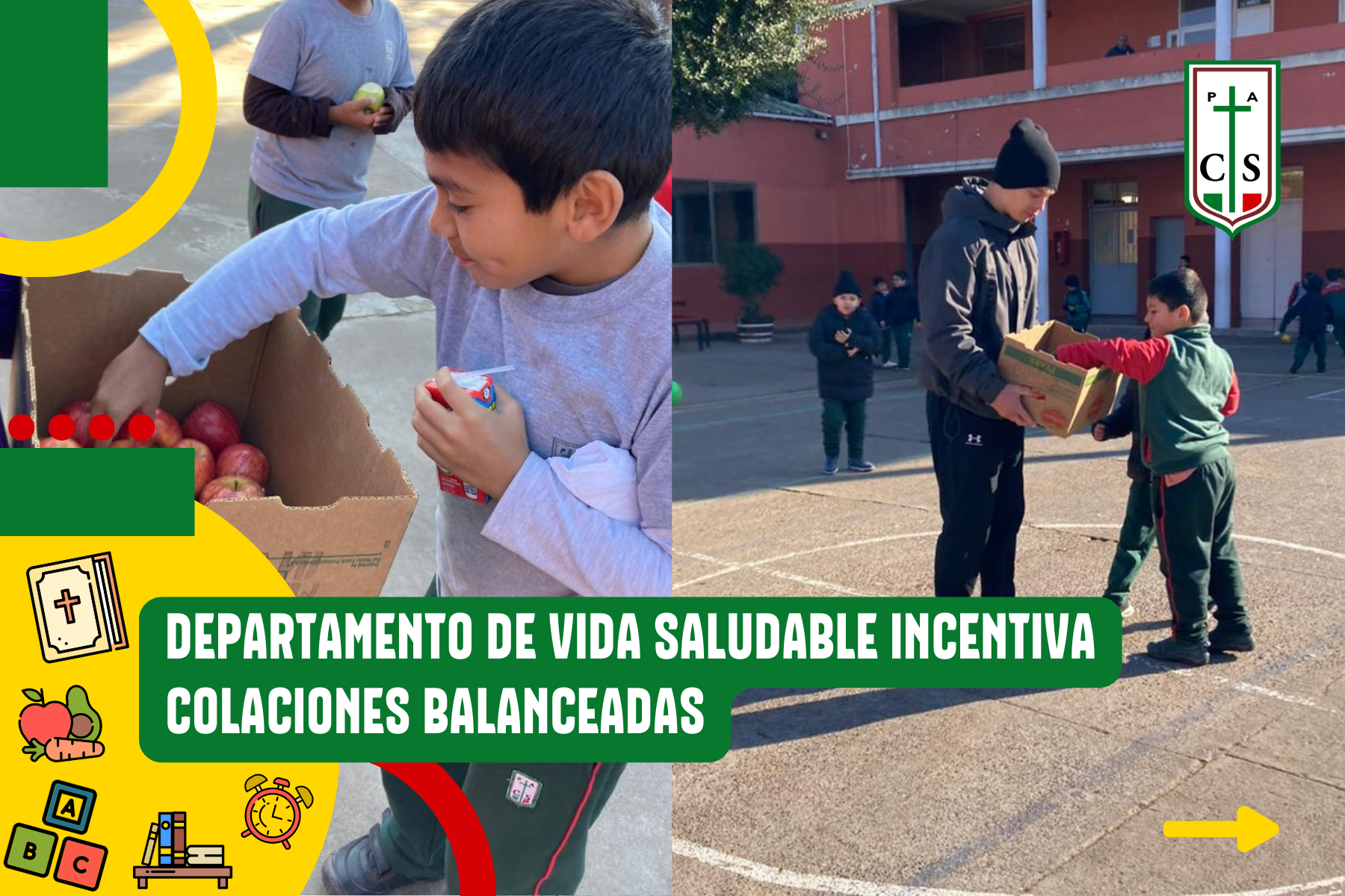 DEPARTAMENTO DE VIDA SALUDABLE INCENTIVA COLACIONES BALANCEADAS