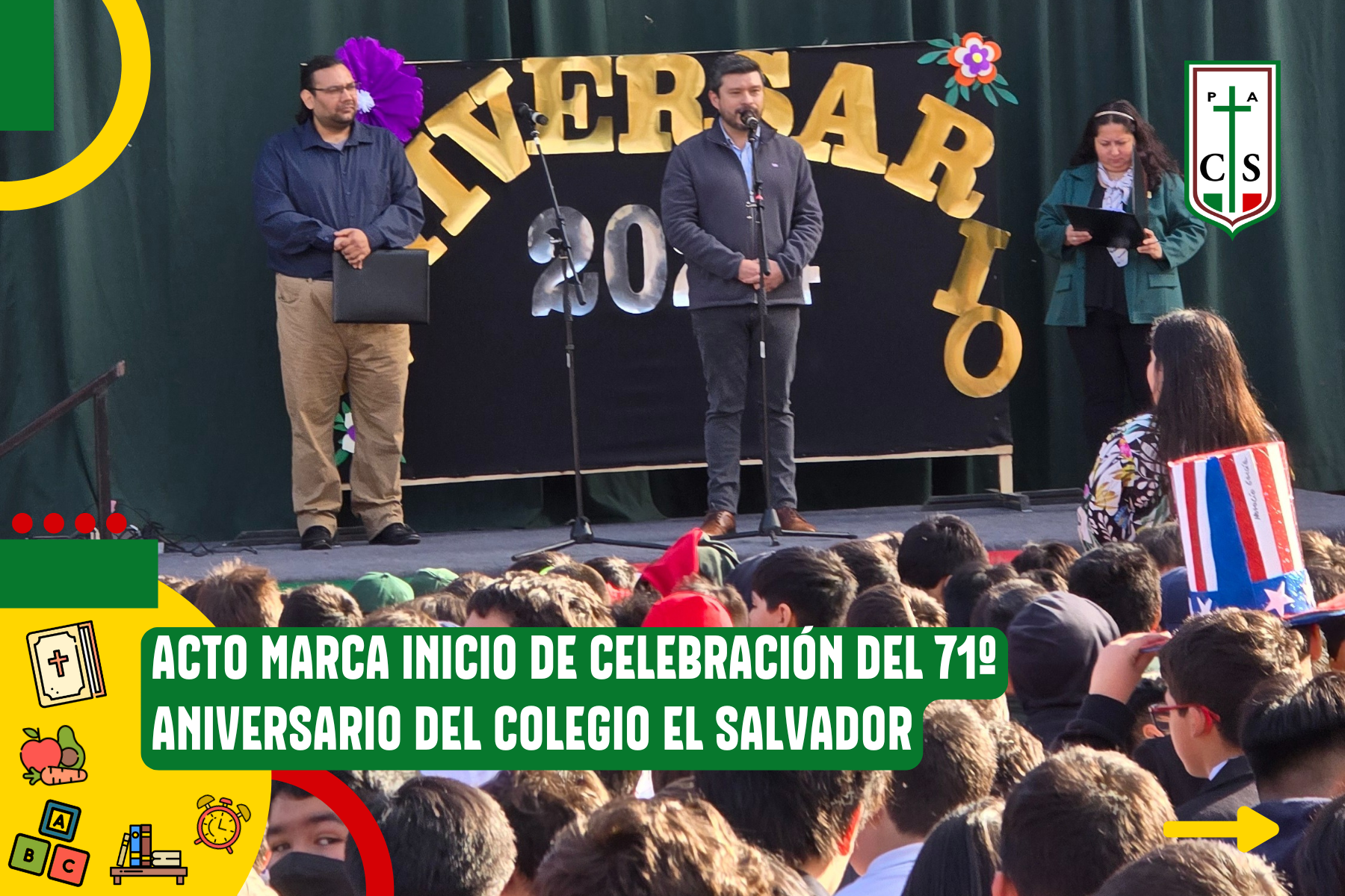 ACTO MARCA INICIO DE CELEBRACIÓN DEL 71º ANIVERSARIO DEL COLEGIO EL SALVADOR