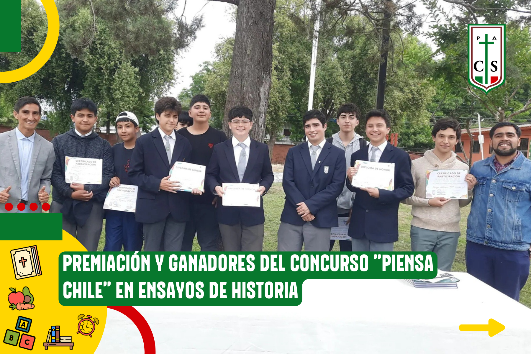 PREMIACIÓN Y GANADORES DEL CONCURSO «PIENSA CHILE» EN ENSAYOS DE HISTORIA
