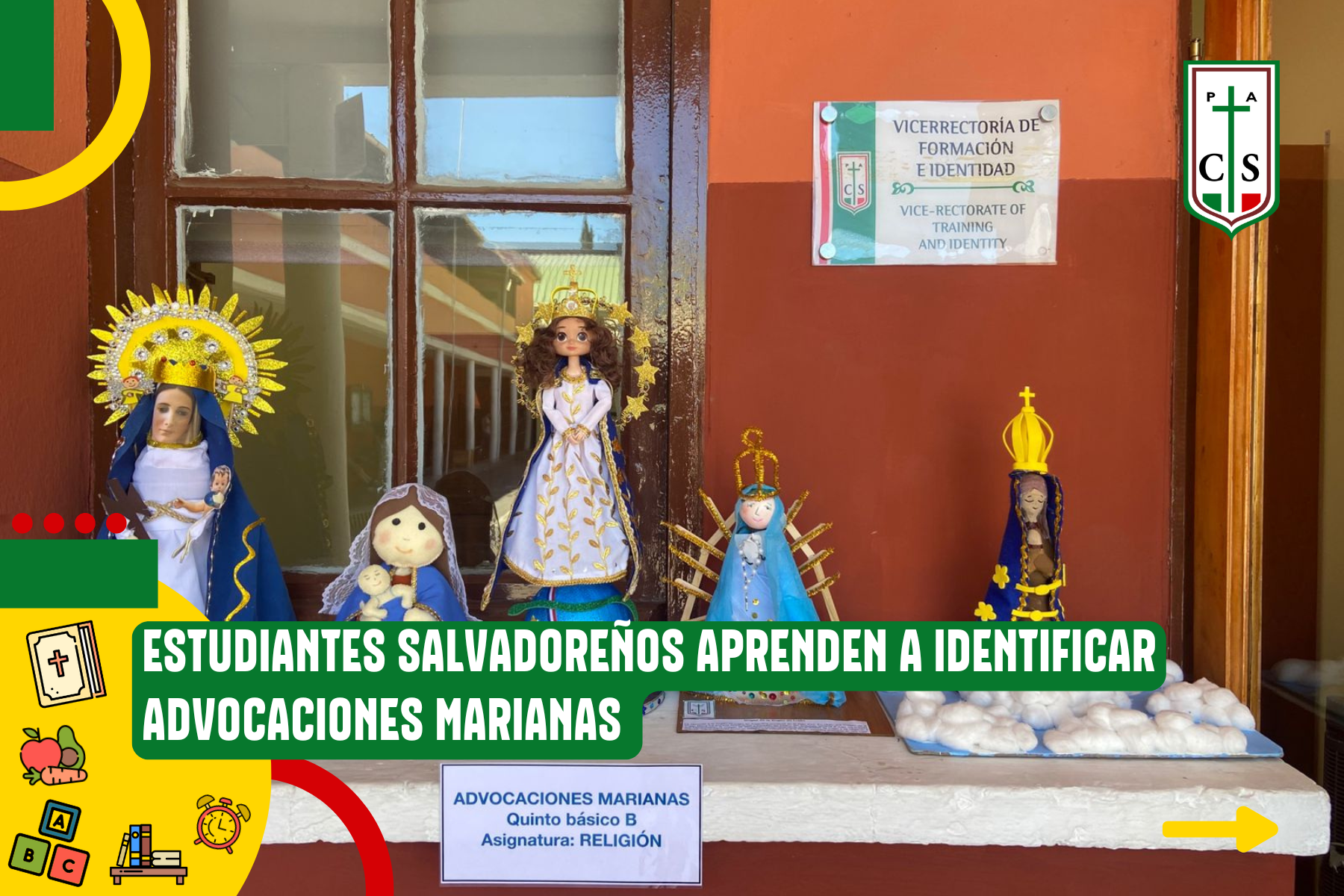 ESTUDIANTES SALVADOREÑOS APRENDEN A IDENTIFICAR ADVOCACIONES MARIANAS 