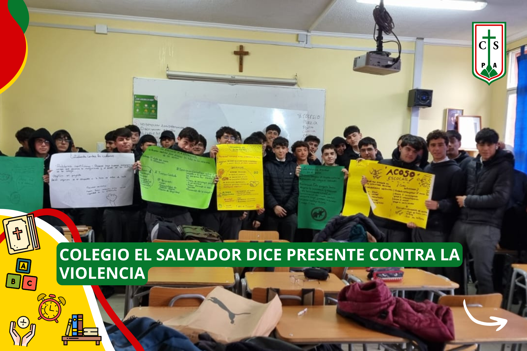 COLEGIO EL SALVADOR DICE PRESENTE CONTRA LA VIOLENCIA