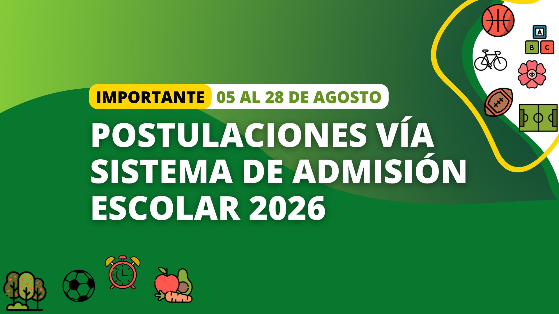 POSTULACIONES VÍA SISTEMA DE ADMISIÓN ESCOLAR 2026