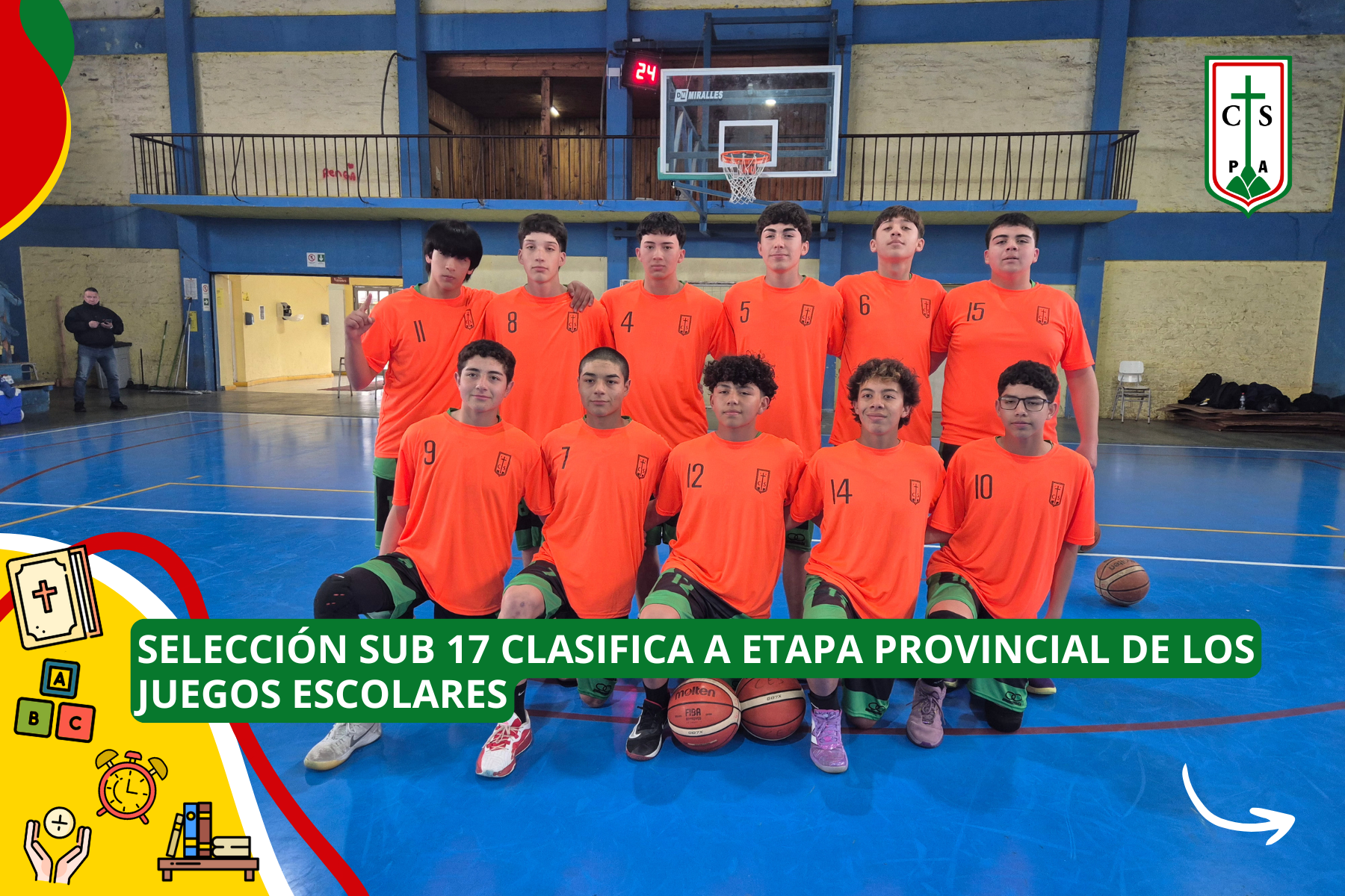 SELECCIÓN SUB 17 CLASIFICA A ETAPA PROVINCIAL DE LOS JUEGOS ESCOLARES