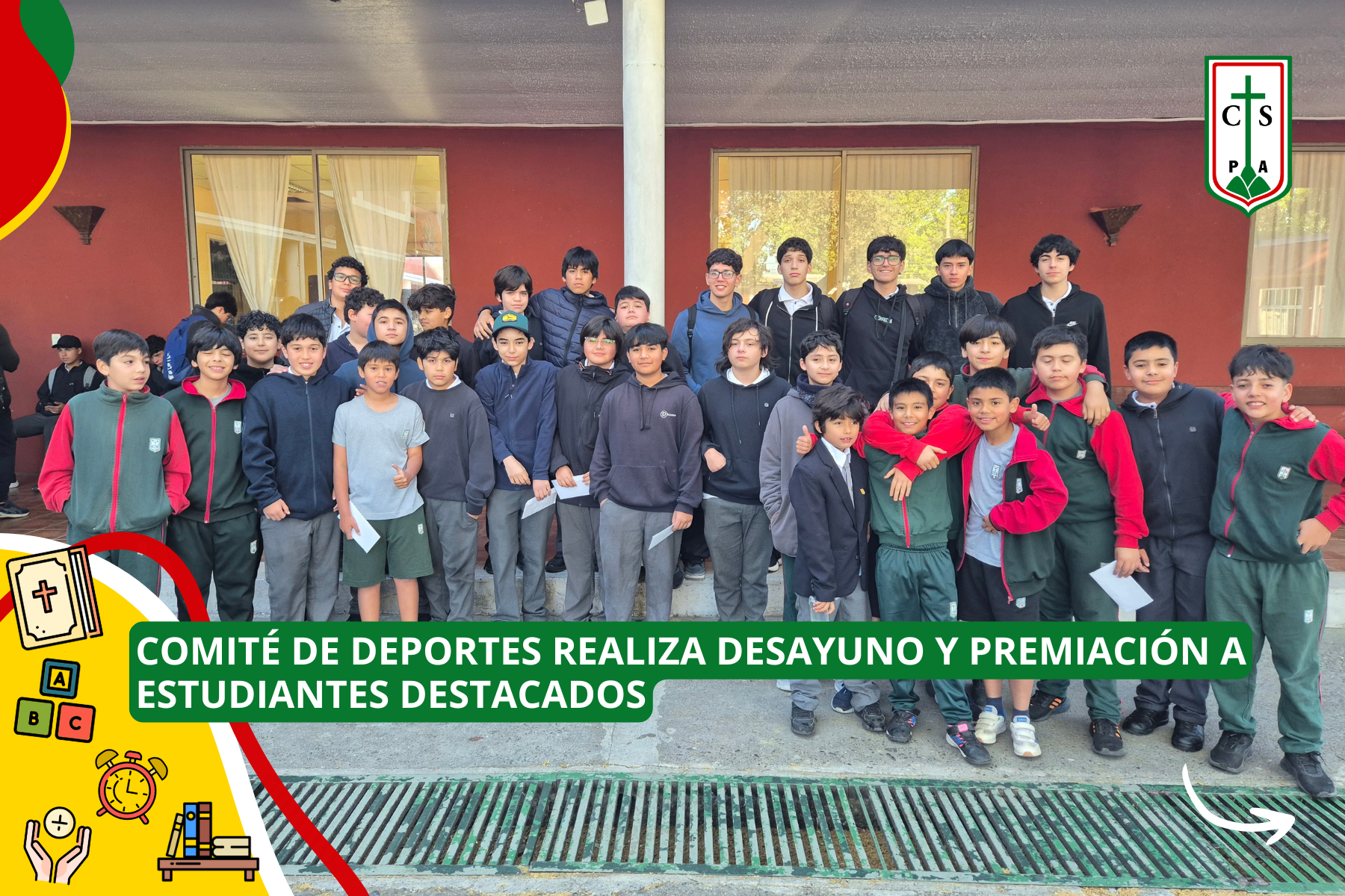 COMITÉ DE DEPORTES REALIZA DESAYUNO Y PREMIACIÓN A ESTUDIANTES DESTACADOS