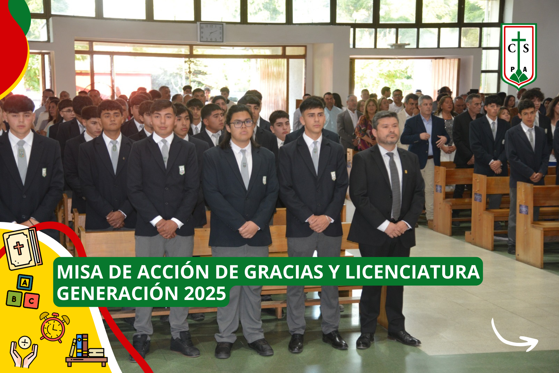 MISA DE ACCIÓN DE GRACIAS Y LICENCIATURA GENERACIÓN 2025
