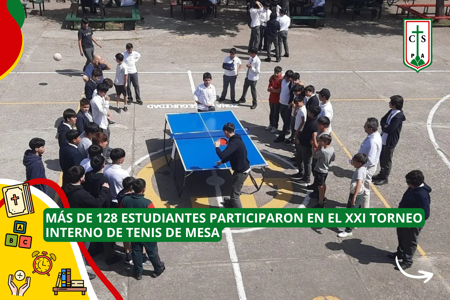MÁS DE 128 ESTUDIANTES PARTICIPARON EN EL XXI TORNEO INTERNO DE TENIS DE MESA