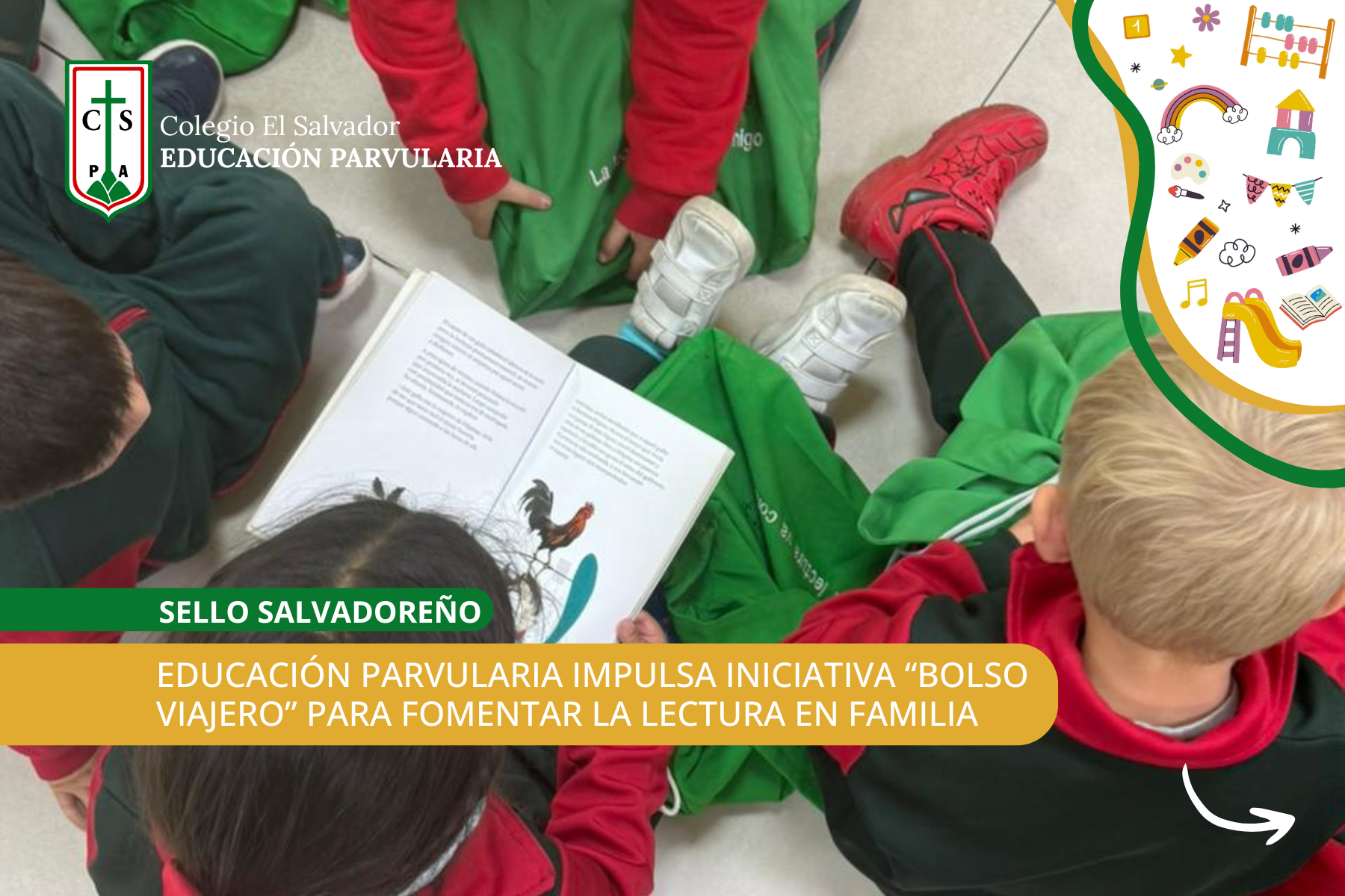 EDUCACIÓN PARVULARIA IMPULSA INICIATIVA “BOLSO VIAJERO” PARA FOMENTAR LA LECTURA EN FAMILIA
