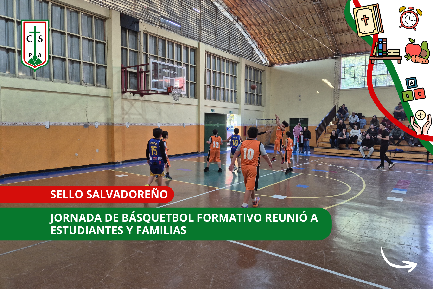 JORNADA DE BÁSQUETBOL FORMATIVO REUNIÓ A ESTUDIANTES Y FAMILIAS