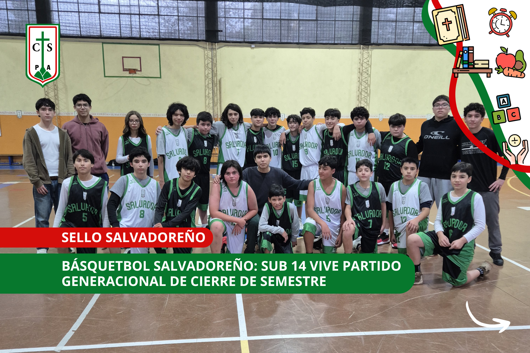 BÁSQUETBOL SALVADOREÑO: SUB 14 VIVE PARTIDO GENERACIONAL DE CIERRE DE SEMESTRE