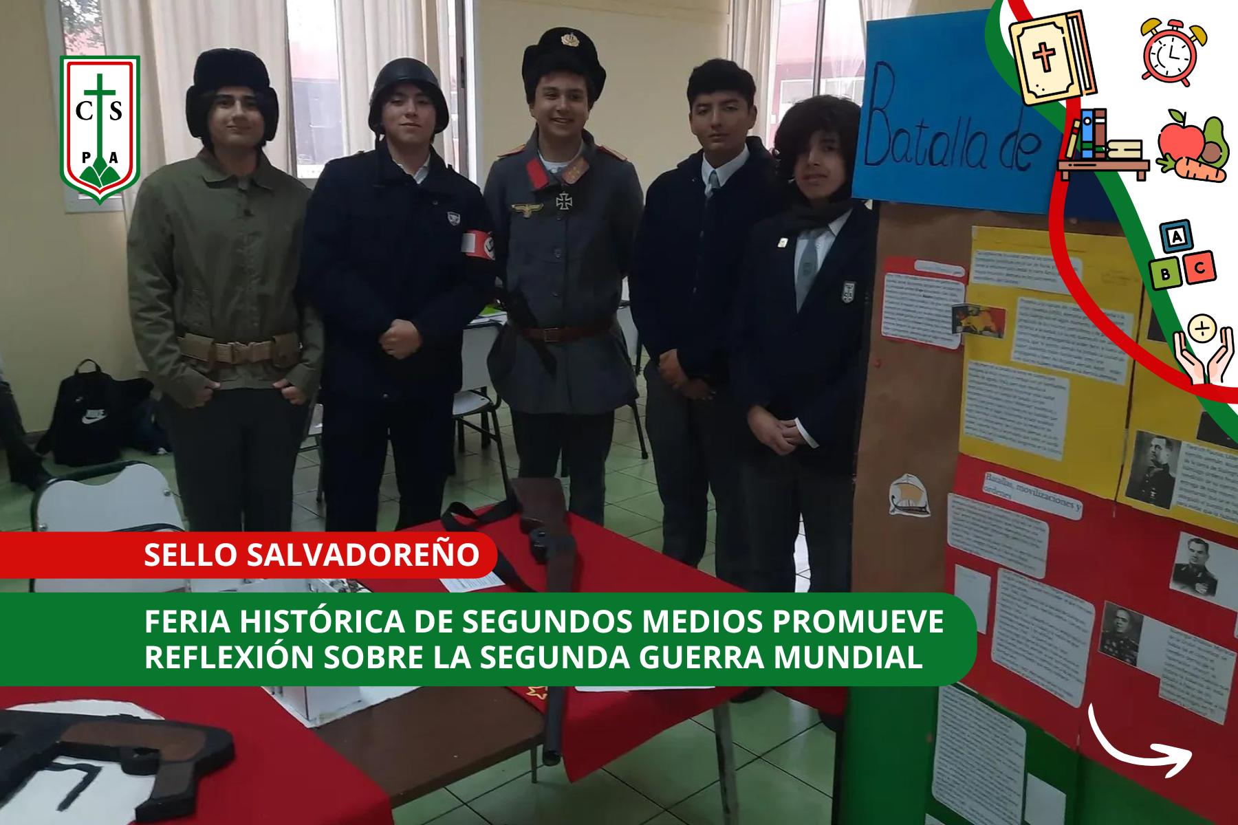 FERIA HISTÓRICA DE SEGUNDOS MEDIOS PROMUEVE REFLEXIÓN SOBRE LA SEGUNDA GUERRA MUNDIAL
