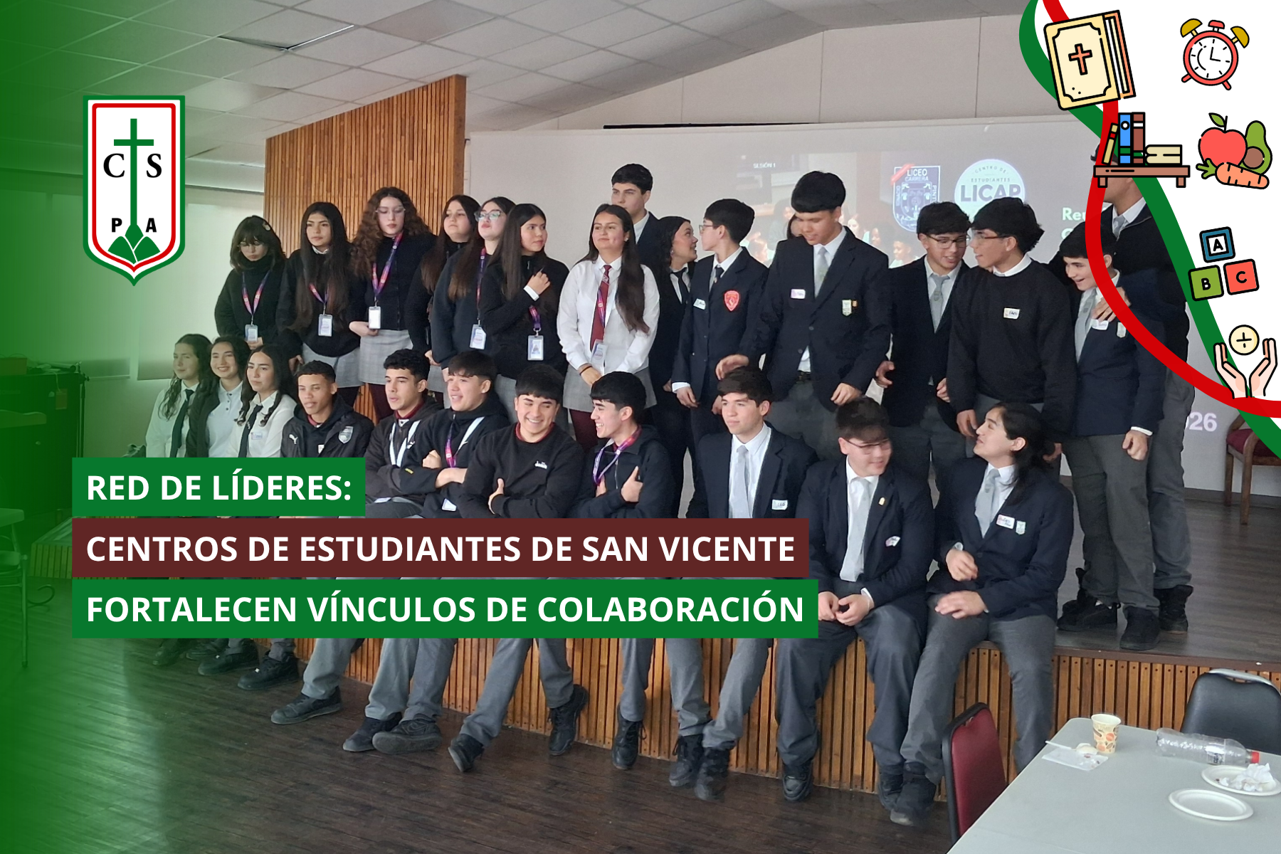 RED DE LÍDERES: CENTROS DE ESTUDIANTES DE SAN VICENTE FORTALECEN VÍNCULOS DE COLABORACIÓN