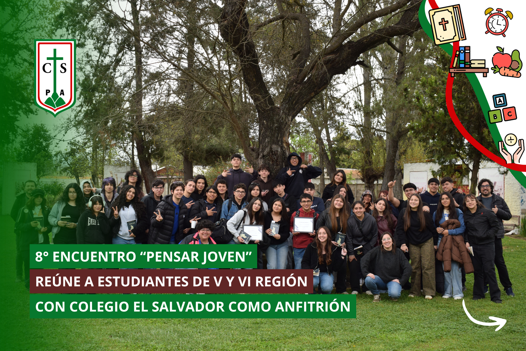 8° ENCUENTRO “PENSAR JOVEN” REÚNE A ESTUDIANTES DE V Y VI REGIÓN CON COLEGIO EL SALVADOR COMO ANFITRIÓN